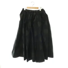 タオ コムデギャルソン TAO COMME des GARCONS AD2022 ドットボリュームイージースカート ロング フレア S ブラック チャコールグレー TK-S010 /DO ■OSのサムネイル