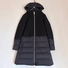 ヘルノ　HERNO DIAGONAL WOOL AND NUAGE PARKA ダウンコート レディース アウター ダウン 切替 ウールのサムネイル