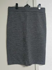 新品 ブラックグレー ストライプ スカート 55のサムネイル