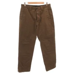 マーガレットハウエル MHL. ワークパンツ リネン混 ボタンフライ L 茶 ブラウン /FFのサムネイル