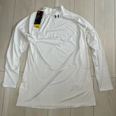 未使用 UNDER ARMOUR アンダーアーマー XL HeatGear 長袖 コンプレッションシャツ ホワイト UPF30 メンズ/No.611のサムネイル