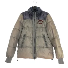 アルマーニ ジーンズ ARMANI JEANS バックプリント 2WAY 中綿ジャケット ブルゾン 48 グレー/ネイビー B11MX 国内正規のサムネイル