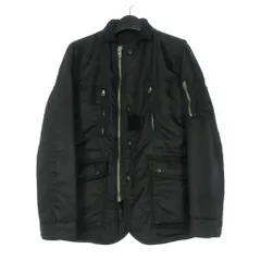 ホス HOSU 中綿 リバーシブル ミリタリージャケット ブルゾン 長袖 S ブラック 黒 108-7113のサムネイル