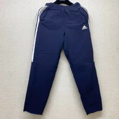 adidas/アディダス キッズ 160cm ロングパンツ ネイビー 紺色 3本ライン トラックパンツ/ジャージ下/スポーツウェア ジュニア[OZ02502]のサムネイル