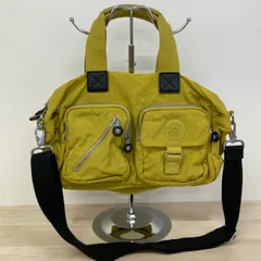 KIPLING/キプリング 2WAY ショルダーバッグ/ハンドバッグ マスタード イエロー系 ナイロン 斜め掛け鞄 レディース[OL01010]のサムネイル