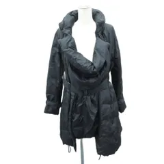 コムサデモード COMME CA DU MODE ブロンドオフ BLANC D'OEUF ダウンコート ママコート 2way M～L 黒 ブラック ダッカ―付き ウエストベルト ロング丈 /YS25 ■GY61のサムネイル