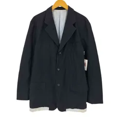 コムデギャルソンオム COMME des GARCONS HOMME 02SS 裏地返し ストライプテーラードジャケット メンズ JPN：L のサムネイル