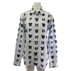 コムデギャルソンオムプリュス COMME des GARCONS HOMME PLUS シャツ 長袖 ストライプ 総柄 ブルー XSのサムネイル
