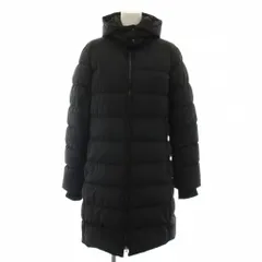 ラコステ LACOSTE ストレッチタフタロングダウンコート アウター フード 38 黒 ブラック BF250EL /YTのサムネイル