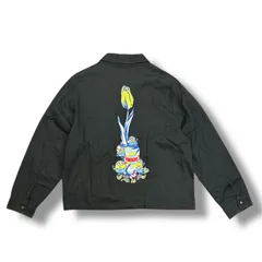 WASTED YOUTH  × VERDY  VERDY MINIONS WORK JACKET 長袖 ワークジャケット ウエステッドユース  × ヴェルディー  ブラック XL （80786A）のサムネイル
