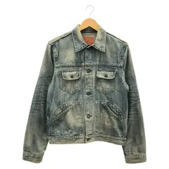 【中古】RRL RALPH LAUREN トラッカージャケット サイズS 青 汚れ・リペアあり[91]のサムネイル