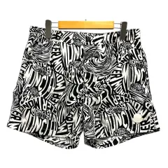 モンクレール MONCLER I10912C00001 23SS ショートパンツ ハーフパンツ ナイロン ロゴ 総柄 L 白 ホワイト 黒 ブラックのサムネイル