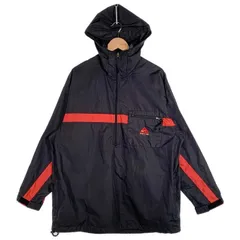 90’s NIKE ACG ナイキ アノラック プルオーバーパーカー ブラック レッド ポリエステル Size XLのサムネイル