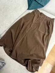 ヴィンテージ ブラウン ロング スカートのサムネイル
