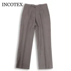 イタリア製★ INCOTEX インコテックス 秋冬★ ウール フランネル スラックス パンツ Sz.44 メンズ 灰のサムネイル