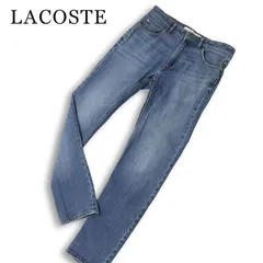 LACOSTE ラコステ 通年 USED加工★ スリム ストレッチ ロゴ刺繍 デニム パンツ ジーンズ Sz.30 メンズのサムネイル
