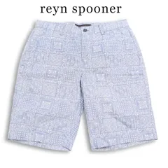 【新品 未使用】 reyn spooner レインスプーナー 春夏★ アロハ柄 総柄 ハーフ ショート パンツ Sz.M メンズのサムネイル