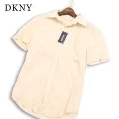 【新品 未使用】 DKNY ダナキャラン 春夏★ リネン 半袖 シャツ Sz.S メンズのサムネイル