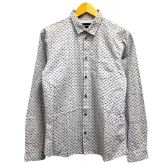 エンポリオアルマーニ EMPORIO ARMANI シャツ コットン 長袖 総柄 16A 175cm 青 ブルーのサムネイル