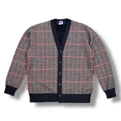 JUNYA WATANABE COMME des GARCONS MAN チェックニットカーディガン セーター ジュンヤワタナベコムデギャルソンマン WN-N026 ネイビー S （85848A）のサムネイル