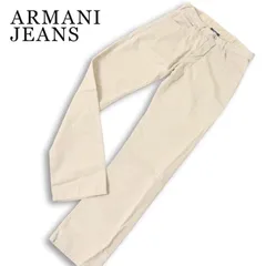 ARMANI JEANS アルマーニ ジーンズ 通年 COLOREDENIM★ ロゴ ビット スリム チノ パンツ Sz.29 メンズのサムネイル