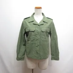スピック&スパン Spick&Span 美品 ミリタリー ジャケット 38 カーキ ストレッチ コットンのサムネイル