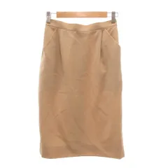 ニナリッチ NINA RICCI スカート ウール 9 ベージュ タック入り ひざ丈 /NU ■ECG005のサムネイル