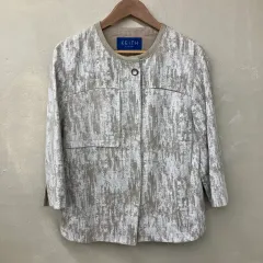 KEITH レディース ジャケット ベージュ 白 パータンのサムネイル