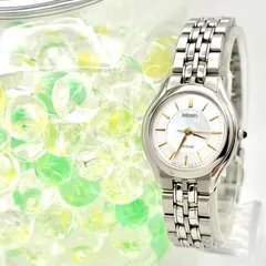 【新品電池】SEIKO セイコー EXCELINE エクセリーヌ レディース 腕時計 シルバー シェル 4J41-0030 730091のサムネイル