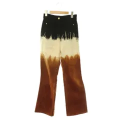 マメクロゴウチ  Mame Kurogouchi 24FW  Gradient Dye Flare Jeans パンツ デニム1 黒 アイボリー ブラウン MM24FW-PT069 /CX ■OS ■SHのサムネイル