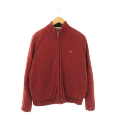 ハッシュパピー Hush Puppies ジップアップジャケット ニット M オレンジレッド /DO ■ECB001のサムネイル