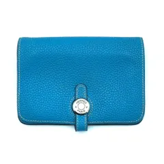【希少】HERMES ドゴンコンパクト　ブルージーンのサムネイル