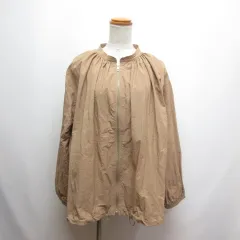 スタディオクリップ Studio Clip 美品 ポケッタブル ショート ブルゾン L ベージュ ナイロン ジャケット 裾ドロストのサムネイル