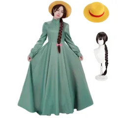 [COSSA] ハウル コスプレ ウィッグ付き ソフィー コスプレ 仮装 cosplay コスチューム 舞台装 演出服 撮影 ハロウィン 学園祭 文化祭 (ソフィー, S)のサムネイル
