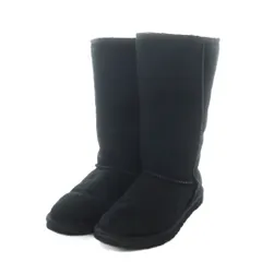 アグ オーストラリア UGG australia W CLASSIC TALL ブーツ 24cm 黒 ブラック ロング丈 ステッチデザイン ボア裏地 5815 /RI ■OSのサムネイル