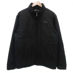 ファーストダウン FIRST DOWN 中綿ジャケット キルティング LL ジップアップ スタンドカラー 裏フリース チェック柄 黒 ブラック /KB ■GY06のサムネイル