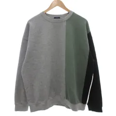 アイテムズ アーバンリサーチ ITEMS URBANRESEARCH 美品 トレーナー スウェット M グレー 長袖 ラウンドネック カラーブロック /NL ■ECF004のサムネイル