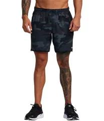 ルーカ メンズ ボトムス ハーフパンツ・ショーツ プリント ショートパンツ RVCAmouflage Yogger Performance Stretch 17 Outseam Print Walkのサムネイル