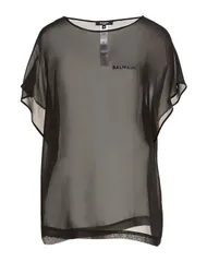 バルマン レディース トップス シャツ BALMAIN Black ブラックのサムネイル