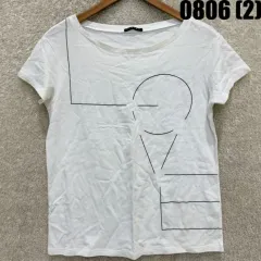 シスLEE Tシャツ レディース 半袖 白 LOVE プリンティング sのサムネイル