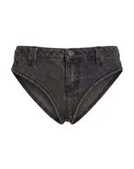 ゲス レディース ボトムス ハーフパンツ・ショーツ デニムショートパンツ GUESS Charcoal チャコールのサムネイル