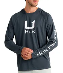 フック メンズ アウター パーカー・スウェット Huk Icon Raglan Sleeve Hoodie Sea Stormのサムネイル