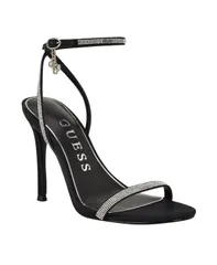 ゲス レディース シューズ サンダル GUESS Womens Charmer Embellished Stiletto Dress Sandals Black Rhinestone ブラックのサムネイル