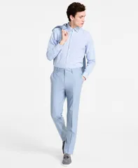 ヒューゴボス メンズ ボトムス カジュアルパンツ パンツ ウール Hugo Boss Mens ModernFit Wool Blend Suit Pants Blue ブルーのサムネイル