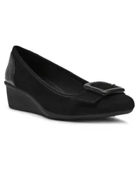 アンクライン レディース シューズ パンプス Anne Klein Womens Wyatt Round Toe Casual Shoe Black ブラックのサムネイル