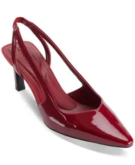 ダナ キャラン ニューヨーク レディース シューズ パンプス DKNY Womens Carson PointedToe Slingback Pumps Ruby Red レッドのサムネイル