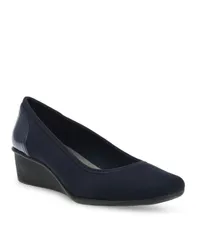 アンクライン レディース シューズ パンプス Anne Klein Womens Wisher Flexible Sport Wedge Pumps Navy ネイビーのサムネイル