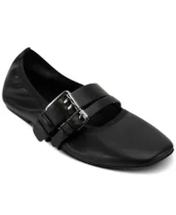ダナ キャラン ニューヨーク レディース シューズ パンプス DKNY Womens Dade Almond Toe Ballet Flats Black ブラックのサムネイル