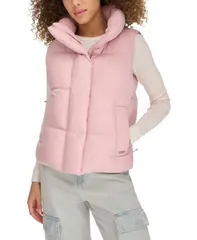 リーバイス レディース アウター ジャケット・ブルゾン ベスト Levis Womenstand Collar Puffer Vest Pale Mauveのサムネイル