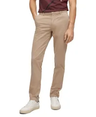 ヒューゴボス メンズ ボトムス カジュアルパンツ コットン Hugo Boss MenstretchCotton Gabardine SlimFit Chinos Open Beige ベージュのサムネイル
